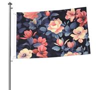 Bandiere 2 x 3 Ft Outdoor Double Sided Bandiera Benvenuto Yard Bandiere con occhielli in ottone Vintage Floreale Bandiera Decorazioni Yard Bandiera per Matrimonio Stagionale Vacanze Esterne