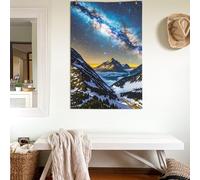 Bandiere 2 x 3 Ft Universo Via Lattea Galaxy Banner 200D pesante decorazione esterna bandiera di benvenuto bandiere da cortile con occhielli in ottone bandiera da giardino per tutte le stagioni