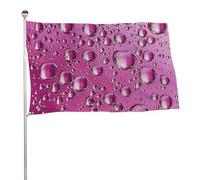 Bandiere 23,6 x 35,4 pollici Bandiera esterna Banner Giardino Bandiere Decorazione Bandiere Pesca Gocce D'acqua Benvenuto Cortile Bandiere 200D Poliestere Resistente Bandiere Grandi per Cortile di