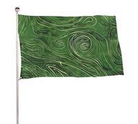 Bandiere 23,6 x 35,4 pollici bandiera esterna banner giardino bandiere decorazione con vortici verdi bandiere da cortile di benvenuto 200D poliestere resistente bandiere grandi per cortile di vacanza