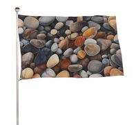 Bandiere 23,6 x 35,4 pollici bandiera esterna banner giardino decorazione bandiere rocce e ciottoli bandiere da cortile di benvenuto 200D poliestere resistente bandiere grandi per cortile di vacanza