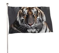 Bandiere 23,6 x 35,4 pollici Bandiera Esterna Giardino Banner Decorazione Bandiere Tiger At Rest Benvenuto Yard Bandiere 200D Poliestere Resistente Bandiere Grandi per Cortile di Vacanza