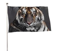 Bandiere 23,6 x 35,4 pollici Bandiera Esterna Giardino Banner Decorazione Bandiere Tiger At Rest Benvenuto Yard Bandiere 200D Poliestere Resistente Bandiere Grandi per Cortile di Vacanza