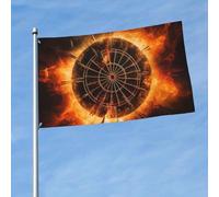 Bandiere 3 x 5 Ft Outdoor Double Sided Flag Welcome Yard Bandiere con occhielli in ottone Dart Board Flag Decorazioni Yard Flag per Matrimonio Stagionale Vacanze Esterne Decorazione Bandiera