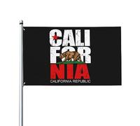 Bandiere 3x5 piedi, bandiera della Repubblica della California, chiamata per la bandiera Nia, bandiera da giardino, bandiera da casa, striscione, arazzo, bandiera da giardino per esterni con 2 occhiel