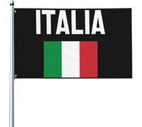 Bandiere 3x5 piedi Italia, bandiera italiana, bandiera italiana, regali divertenti, bandiera da giardino, bandiera da casa divertente, bandiera da cortile con 2 occhielli