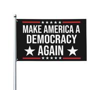Bandiere 3x5 piedi "Make America A Democracy Again" divertenti, bandiere da giardino, bandiere per esterni, bandiere da cortile, bandiere da parata, arazzi da parete con 2 occhielli - dh