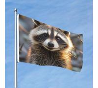 Bandiere 4 X 6 Ft Banner Divertente Procione Bandiera 200D Heavy Decorazione Outdoor Bandiera Benvenuto Con Occhielli in Ottone Bandiere Giardino Per Matrimonio Tutte Le Stagioni