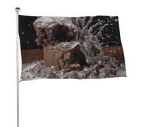 Bandiere 50 x 80 cm Bandiera Esterna Bandiera Giardino Banner Decorazione Bandiere Torta E Zucchero Polvere Benvenuto Yard Bandiere 200D Poliestere Resistente Bandiere Grandi per Cortile di Vacanza