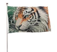 Bandiere 50 x 80 cm Bandiera Esterna Bandiera Giardino Banner Decorazione Bandiere Una Tigre Disegnata A Mano Bandiere di Benvenuto Yard Bandiere 200D Poliestere Resistente Bandiere Grandi per Cortile