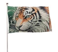 Bandiere 50 x 80 cm Bandiera Esterna Bandiera Giardino Banner Decorazione Bandiere Una Tigre Disegnata A Mano Bandiere di Benvenuto Yard Bandiere 200D Poliestere Resistente Bandiere Grandi per Cortile