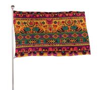 Bandiere 50 x 80 cm Bandiera per esterni Bandiera da giardino Bandiere Decorazione Messicana Arte Popolare Boho Benvenuto Bandiere da cortile 200D Poliestere Resistente Bandiere Grandi per Cortile di