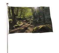 Bandiere 50 x 80 cm Bandiera per esterni Bandiera da giardino Bandiere Decorazione Sole nel Bosco Bandiere di benvenuto Cortile 200D Poliestere Resistente Bandiere Grandi per Cortile di Vacanza