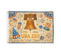 Bandiere a campana per esterni, patriottiche festive, stelle e strisce per il giorno dell'indipendenza, bandiere decorative rosse per esterni, con occhiello, decorazione per portico anteriore, balcone