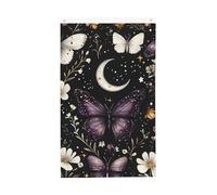 Bandiere a farfalla viola 90 x 1,5 m bandiera da giardino a doppia faccia per casa cortile esterno interno festa decorativa