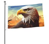 Bandiere a forma di aquila per esterni, 6 x 0,9 m, bandiera stagionale da giardino con occhielli bandiera esterna per decorazioni per la casa sfondo fotografico