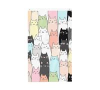 Bandiere a forma di gatto, 9 x 1,5 m, bandiera da giardino con gattini in stile cartone animato, su entrambi i lati, per casa, cortile, esterno, interno, festa decorativa