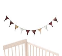 Bandiere A Pennone | 9 Ft Garlands Stoffa Cotone Feste,Striscione Colorato per Camera dei Bambini Feste di Compleanno Pasqua Nascita Aula Campeggio Celebrazioni - Compleanno Baby Shower Pasqua A
