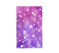 Bandiere a pois con galassia, 9 x 1,5 m, rosa e viola, bandiera da giardino su entrambi i lati, per casa, cortile, esterno, interno, feste, decorative