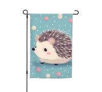 Bandiere a pois per esterni, 30,5 x 45,7 cm, stampa su entrambi i lati, bandiere da giardino per esterni, bandiera per vacanze, con occhielli, bandiera per casa da cortile, per fattoria, prato