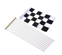 Bandiere a scacchi a S, Bandiera a scacchi da corsa - Bandiere a scacchi a mano Bandiera - 10pcs Bandiera di y, bandiera con punta di lancia, bandiere da corsa 5x8 pollici per e