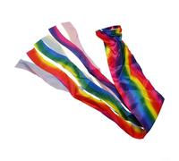 Bandiere a vento con un divertente design arcobaleno, ideali per feste in campeggio e festival, lunghezza 140 cm (140 cm)