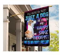 Bandiere All'Aperto Deluxe Bandiera Da Giardino Multicolore Bandiera Da Cortile Decorazione Per Patio Interni Esterni Corgi Il Mio Cane Non È Solo Un Cane, Mi Rende Felice M