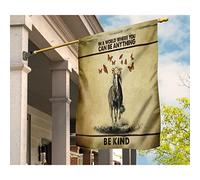 Bandiere All'Aperto Divertente Bandiere Pirati Bandiera Da Giardino Decorazione Per Giardino Interni Cortile Disegno Di Farfalle A Forma Di Cavallo. Sii Gentile. Puoi Essere Qualsiasi Cosa. S