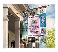 Bandiere All'Aperto Durevole Bandiera Da Giardino Doppio Lato Bandiera Da Cortile Decorazione Per Patio Fattoria Fotografia Macchine Fotografiche La Vita È Come Una Macchina Fotografica S