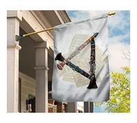 Bandiere All'Aperto Multicolore Bandiere Pirati Durevole Bandiera Da Giardino Decorazione Per Patio Esterni Cortile Tre Clarinetti E Spartiti Stampati M