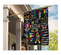 Bandiere All'Aperto Vintage Bandiera Da Cortile Bandiera Da Giardino Decorazione Per Interni Giardino I Pezzi Del Puzzle Della Consapevolezza Sull'Autismo Non Giudicare Ciò Che Non Capisci M