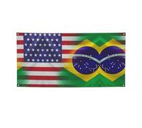 Bandiere americane e brasiliane con stampa versatile per feste, Ringraziamento e decorazioni di compleanno, per tutte le occasioni