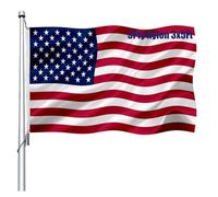 Bandiere americane per esterni, 3 x 5, doppio lato, in nylon resistente di alta qualità, 3 strati, grande bandiera patriottica USA/USA, vento forte, per decorazioni per barche, bandiere degli Stati