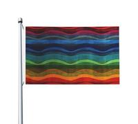 Bandiere arcobaleno per esterni, 9 x 1,5 m, bandiera stagionale da giardino con occhielli bandiera esterna per decorazioni per la casa sfondo fotografico