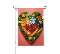 Bandiere arcobaleno per ortaggi e frutta 28 x 40 su entrambi i lati, bandiere da giardino per esterni, bandiere da giardino per vacanze