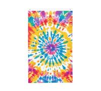 Bandiere arcobaleno tie dye, 9 x 1,5 m, bandiera astratta a spirale da giardino banner su entrambi i lati per casa cortile esterno interno festa decorativa