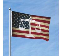 Bandiere artistiche per avvocati e giustizia, 3x5 piedi, banner bifacciale, benvenuto, bandiera da giardino, vivace decorazione da parete per la stanza del college