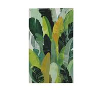 Bandiere astratte della giungla con foglie moderne e minimaliste, 3 x 1,5 m, striscione di auguri con occhielli per interni ed esterni, decorazioni per la casa