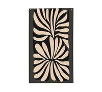 Bandiere astratte minimaliste con linee nere audaci per casa da cortile, 0,9 x 1,5 m, striscione di auguri con occhielli per interni ed esterni, decorazioni per la casa