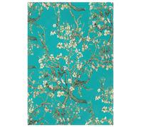 Bandiere autunnali da giardino con fiori e mandorlo turchese, decorazione per la casa, resistente alle intemperie, 30,5 x 45,7 cm