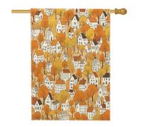 Bandiere autunnali per la casa di città, 71 x 101 cm, per esterni, paesaggi autunnali per la casa, bandiere verticali standard per la casa, divertenti bandiere con stampa da cortile e cortile