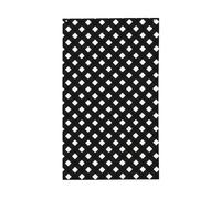 Bandiere bianche e nere con motivo a scacchi, 0,9 x 1,5 m, con occhielli, decorazioni per interni ed esterni, feste per la casa