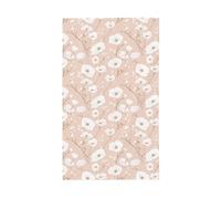 Bandiere bianche su un cortile pastello per la casa, 0,9 x 1,5 m, striscione di auguri con occhielli per interni ed esterni, decorazioni per la casa per feste