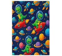 Bandiere blu autunnali da giardino con dinosauri cartoni animati, graziose, resistenti alle intemperie, per casa, patio, prato, cortile, decorazioni, 71,1 x 101,6 cm