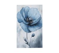 Bandiere blu con papavero per la casa, 9 x 1,5 m, striscione di auguri con occhielli per interni ed esterni, decorazioni per la casa