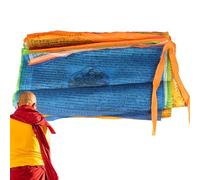 Bandiere Buddhiste di Preghiera,20 Pezzi Stendardi Zen Buddhista - Decorazione Pacifica Sacri Tibetani 25x15 Cm per Parete Cortile Esterno Interno