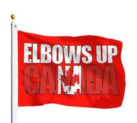 Bandiere canadesi "Elbows Up" per la stanza dei ragazzi, bandiere "Never 51 Apparel", 3x5, arazzo per esterni, decorazione da parete per dormitorio, per la spiaggia