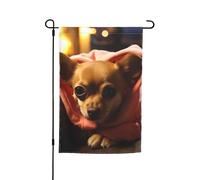 Bandiere chihuahua depresse per esterni, 30,5 x 45,7 cm, stampa su entrambi i lati, bandiere da giardino per esterni, bandiera per vacanze con occhielli, bandiera per casa da cortile, per fattoria