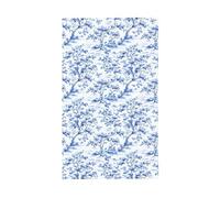 Bandiere classiche blu e bianche con motivo toile per casa da cortile, 0,9 x 1,5 m, striscione di auguri con occhielli per interni ed esterni, decorazioni per la casa