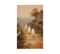 Bandiere classiche fantasmi in campagna vintage rustica per casa da cortile, striscione di auguri con occhielli per interni ed esterni, decorazioni per la casa